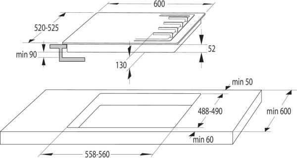Газовая варочная поверхность Gorenje GE690X нержавеющая сталь