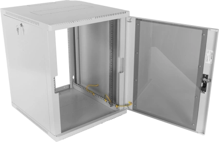 Шкаф коммутационный ЦМО (ШРН-12.350) настенный 12U 600x359мм пер.дв.стекл 200кг серый 300мм 180град.
