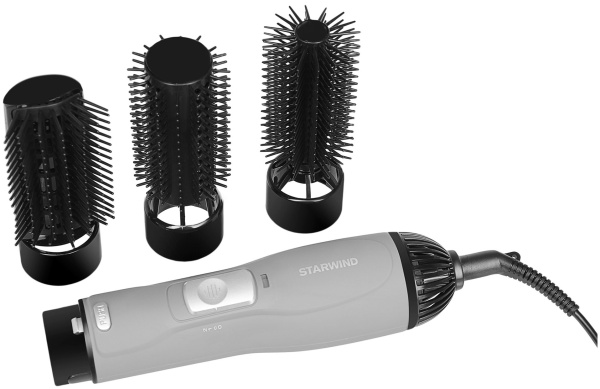 Фен-щетка Starwind SHB 6050 800Вт серый