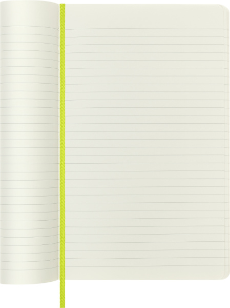 Блокнот Moleskine CLASSIC SOFT QP616C2 Large 130х210мм 192стр. линейка мягкая обложка лайм