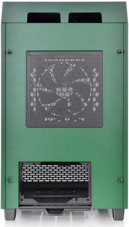 Корпус Thermaltake The Tower 100 Racing Green зеленый без БП miniITX 1x120mm 3x140mm 2xUSB3.0 audio bott PSU
