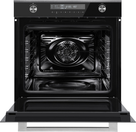 Духовой шкаф Электрический Weissgauff EOM 751 PDBSX черный/нержавеющая сталь