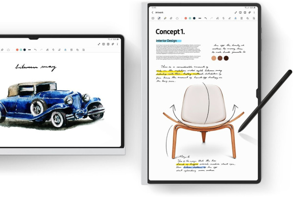 Чехол-крышка Samsung для Samsung Galaxy Tab S9 Ultra NotePaper Screen поликарбонат белый (EF-ZX912PWEGRU)