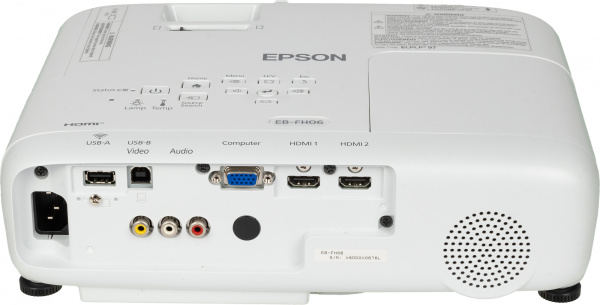 Проектор Epson EB-FH06 LCD 3500Lm (1920x1080) 16000:1 ресурс лампы:6000часов 1xUSB typeA 1xUSB typeB 2xHDMI 2.7кг