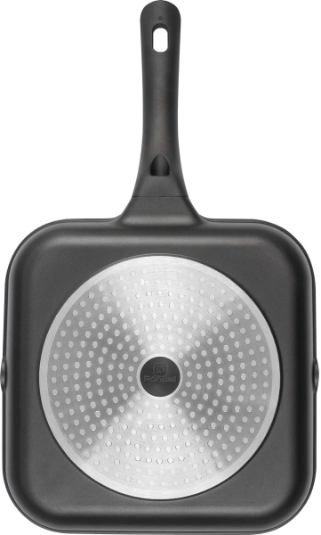 Сковорода-гриль Rondell Weiser RDA-1554 квадратная 28см покрытие: Xylan Plus ручка несъемная (без крышки) черный