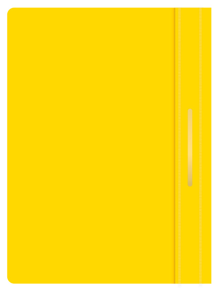 Папка-скоросшиватель Buro -PSE20BU/YEL A4 прозрач.верх.лист пластик желтый 0.11/0.13