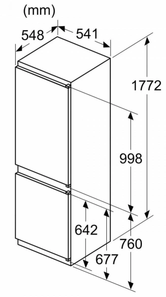Холодильник Bosch KIN86NSE0 двухкамерный белый