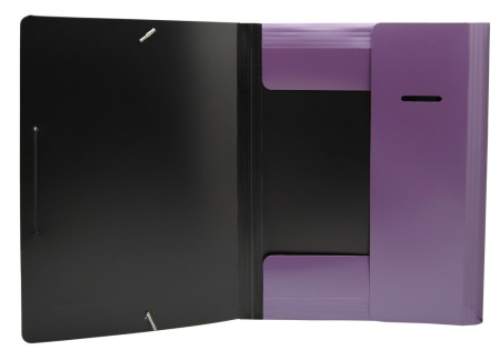 Папка на резинке Silwerhof Perlen 311918-73 A4 песок полипропилен 0.6мм сиреневый металлик