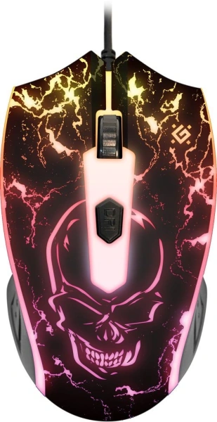 Клавиатура + мышь Defender Aura MKP-117 клав:черный мышь:черный USB slim LED (52117)