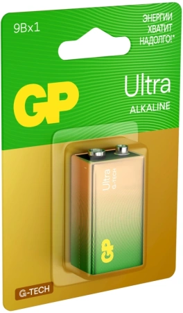 Батарея GP Ultra Alkaline 1604AUA21-5CRSBC1 9V (1шт) блистер