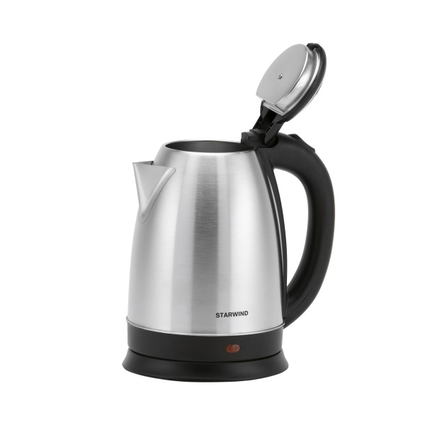 Чайник электрический Starwind SKS1051 1.8л. 1500Вт серебристый матовый/черный (корпус: нержавеющая сталь/пластик)