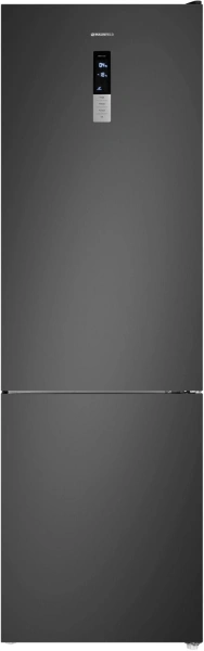 Холодильник Maunfeld MFF200NFSBE черная сталь (двухкамерный)