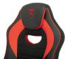 Кресло игровое Zombie GAME 16 черный/красный текстиль/эко.кожа крестов. пластик