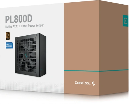 Блок питания Deepcool ATX 800W PL800D BULK 80+ bronze (20+4pin) APFC 120mm fan 8xSATA