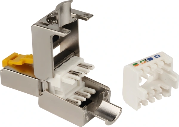 Коннектор Lanmaster LAN-TMP-S6A полев.RJ45 кат.6A STP бел.