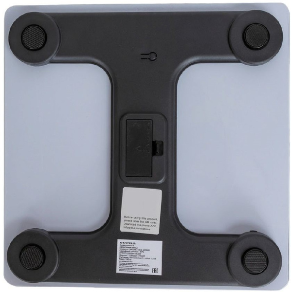 Весы напольные электронные Supra BSS-2055B макс.180кг белый