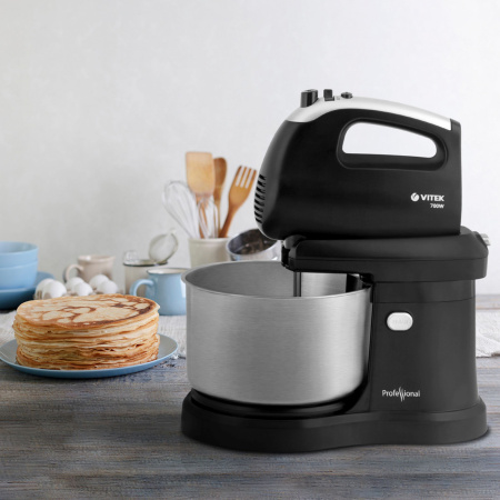 Миксер стационарный Vitek VT-1417 700Вт черный/хром