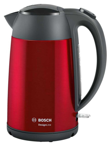 Чайник электрический Bosch TWK3P424 1.7л. 2400Вт красный (корпус: нержавеющая сталь)