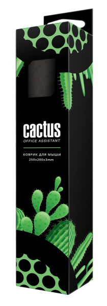 Коврик для мыши Cactus CS-MP-D02S Black Mesh Мини 250x200x3мм