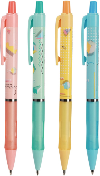 Набор карандашей мех. Deli EU717-P Memphis 0.7мм пластик ассорти дисплей (36шт) ластик