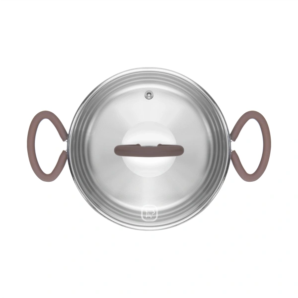 Кастрюля Rondell Etery RDS-1599 3.1л. d=20см (с крышкой) стальной