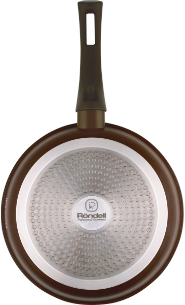 Сковорода Rondell Bruno RDA-1692 круглая 26см покрытие: Xylan Plus ручка несъемная (без крышки) коричневый