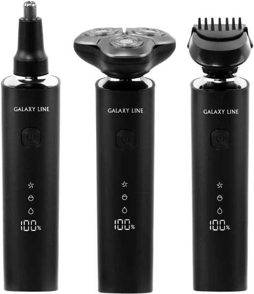 Бритва роторная Galaxy Line GL 4276 реж.эл.:3 питан.:элек.сеть/аккум. черный