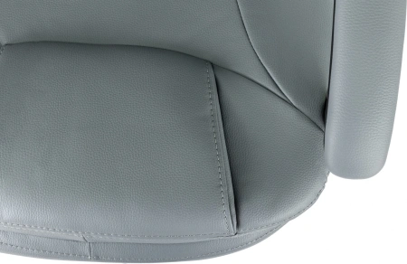 Кресло руководителя Бюрократ CH-868N-BF серый эко.кожа крестов. пластик подст.для ног