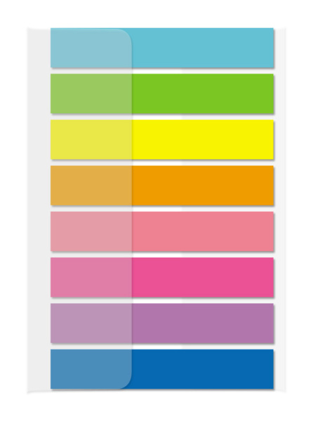 Закладки самокл. пластиковые Stick`n 26073 45x8мм 8цв.в упак. 20лист Z-сложения