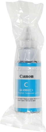 Картридж струйный Canon GI-490C 0664C001 голубой (70мл) для Canon Pixma G1400/2400/3400