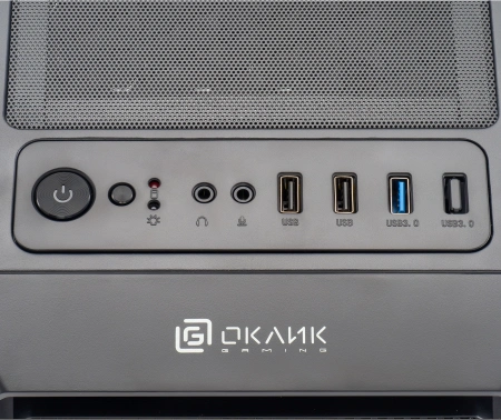 Корпус Оклик OCC-MD301 черный без БП ATX 6x120mm 2xUSB2.0 1xUSB3.0 audio bott PSU