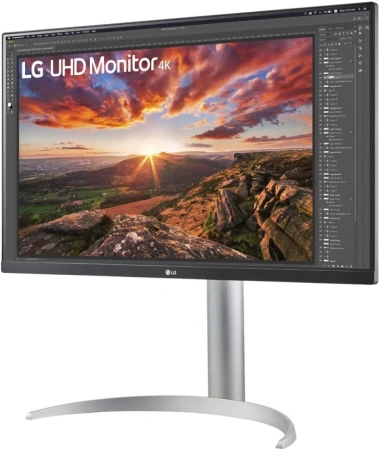 Монитор LG 27" UltraFine 27UP850N-W белый IPS LED 16:9 HDMI M/M матовая HAS Piv 400cd 178гр/178гр 3840x2160 60Hz DP 4K USB 5.9кг
