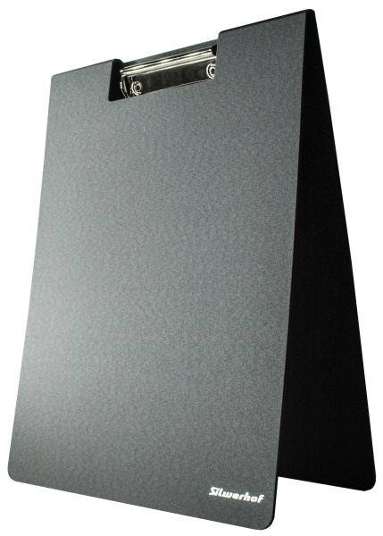 Папка клип-борд Silwerhof 957025 A4 полифом 1.8мм черный