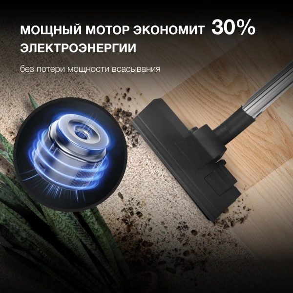 Пылесос Hyundai HYV-B4050 800Вт белый/бирюзовый (в компл.:1мешок)