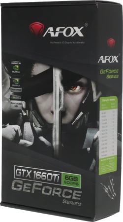 Видеокарта Afox PCI-E AF1660TI-6144D6H1-V4 NVIDIA GeForce GTX 1660TI 6Gb 192bit GDDR6 1500/12000 DVIx1 HDMIx1 DPx1 HDCP Ret
