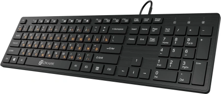 Клавиатура Оклик 520M2U черный/черный USB slim Multimedia