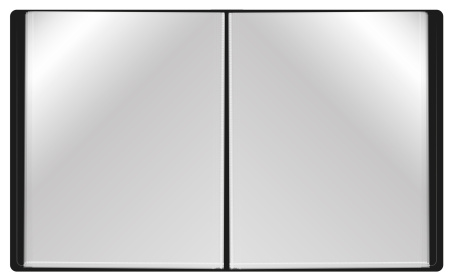 Папка с 80 прозр.вклад. Buro -ECB80BLACK A4 пластик 0.7мм черный