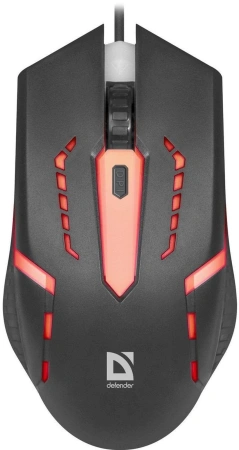 Мышь Defender Flash MB-600L черный оптическая 1200dpi USB 3but (52600)