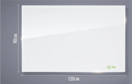 Доска стеклянная Cactus CS-GBD-90X120-UWT-TM Сквозное крепление стекло ультра белый 90x120см стекло крепления