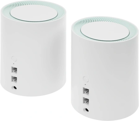 Бесшовный Mesh роутер Cudy M1300 (M1300 2-PACK) AC1200 10/100/1000BASE-TX/Wi-Fi белый (упак.:2шт)