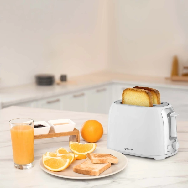 Тостер Vitek VT-1582 750Вт белый