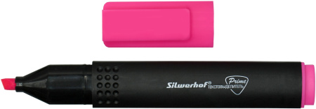 Текстовыделитель Silwerhof Prime 108031-08 скошенный пиш. наконечник 1-4мм розовый коробка