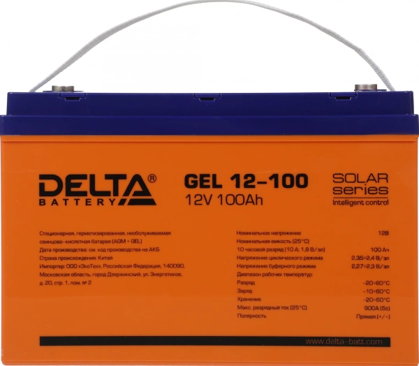 Батарея для ИБП Delta GEL 12-100 12В 100Ач