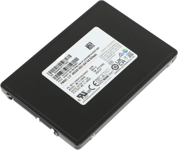 Накопитель SSD Samsung SATA-III 480GB MZ7L3480HCHQ-00A07 PM893 2.5" 1 DWPD OEM