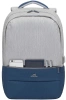 Рюкзак для ноутбука 17.3" Riva 7567 серый/темно-синий полиэстер