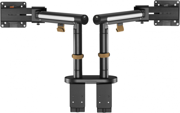 Кронштейн для мониторов Ultramounts UM727B черный 17"-32" макс.9кг крепление к столешнице поворот и