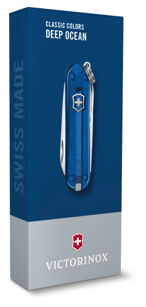 Нож перочинный Victorinox Classic Deep Ocean (0.6223.T2G) 58мм 7функц. карт.коробка
