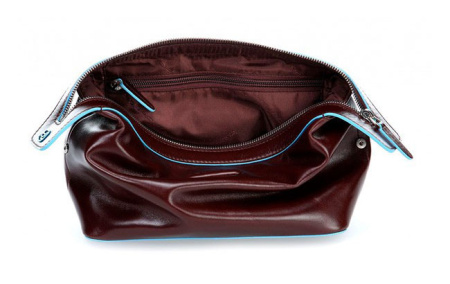 Косметичка Piquadro Blue Square BY3851B2/MO красное дерево натур.кожа