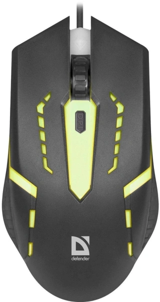 Мышь Defender Flash MB-600L черный оптическая 1200dpi USB 3but (52600)