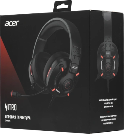 Наушники с микрофоном Acer Nitro OHW306 черный 2.1м мониторные оголовье (ZL.HDSEE.00E)